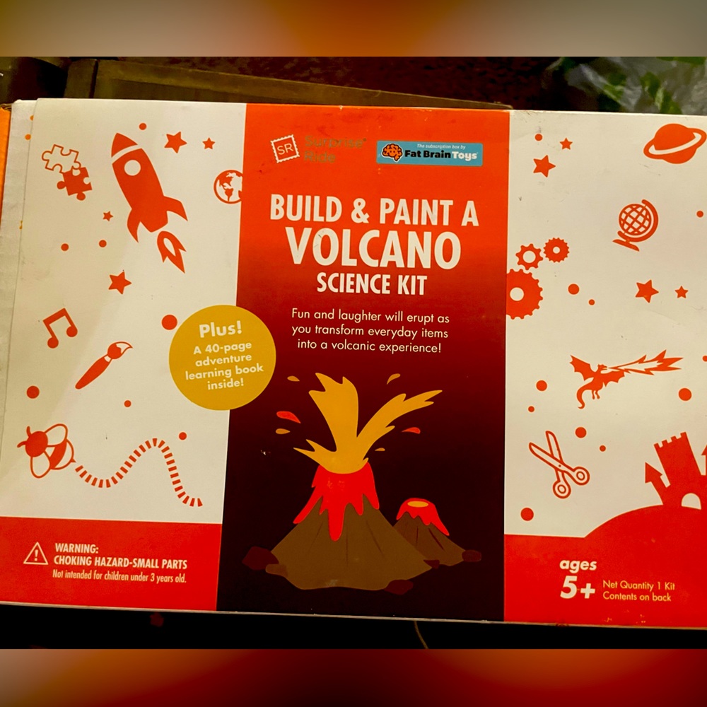 NEW Surprise Ride - Build & Paint a Volcano Science Kit